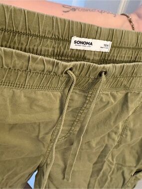 SONOMA Olive Green Drawstring Pants